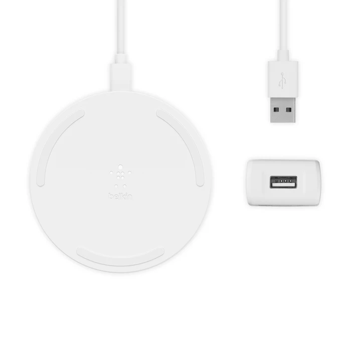 Belkin BoostCharge - Support de recharge sans fil de 10W + chargeur mural QC 3.0 + câble